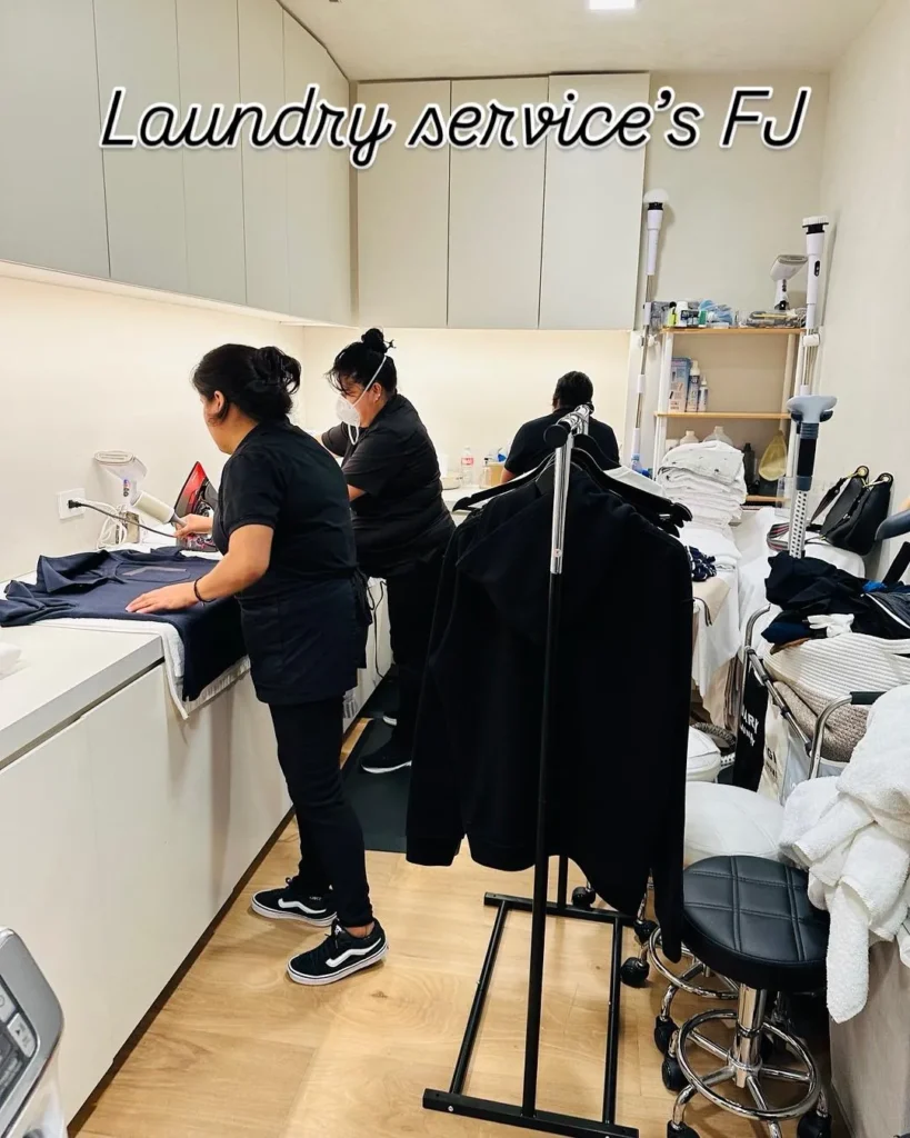 Professional house cleaning in progress in a luxury Los Angeles home