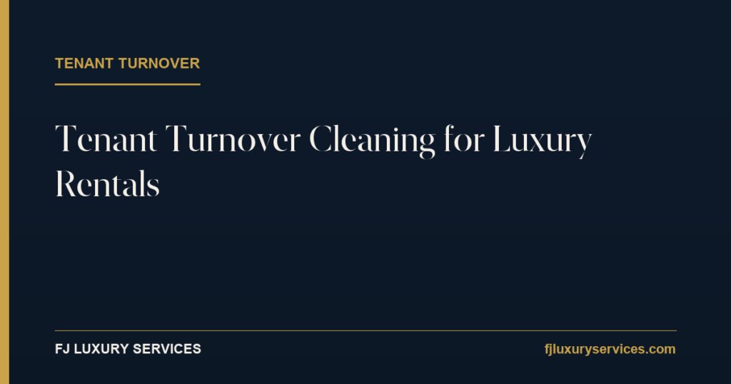 Tenant turnover cleaning for luxury rentals — FJ Luxury Services